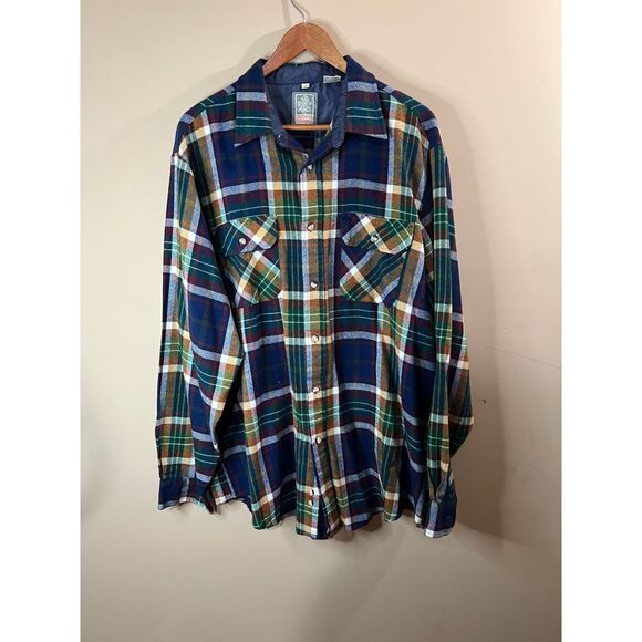 EXCHANGE Other - Outdoor Exchange Acrylic Plaid‎ Flan el Shirt - Mens XL Tall